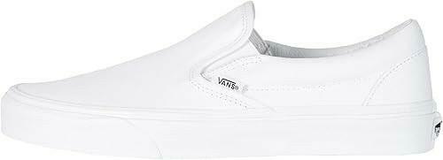 Vans Slip On Unisex Sneakers, True White, 6 US Women/4.5 US Men