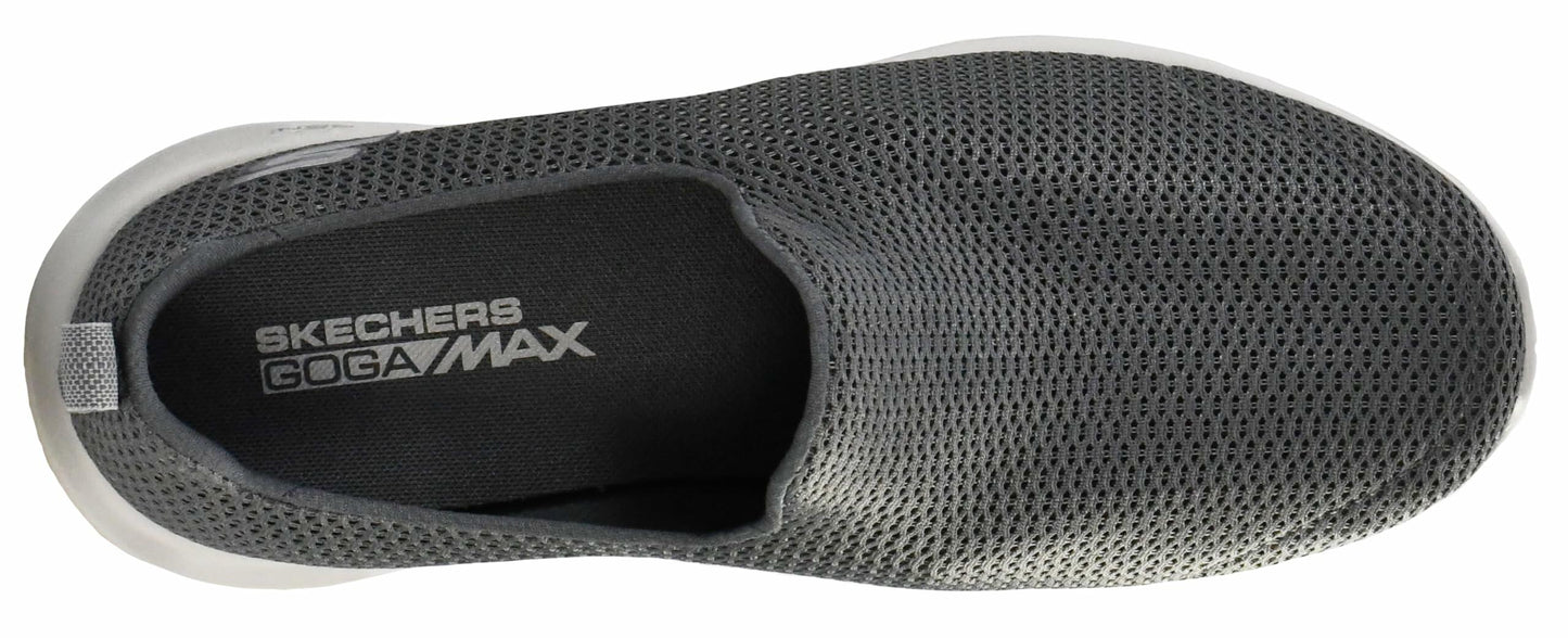 Skechers Men's Go Walk Max-Athletic Air Mesh Slip on Walkking Shoe Sneaker,Charcoal,8.5 M US