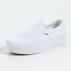 Vans Ua Classic Slip-On Stackform Sneakers, Canvas True White, 8 US Women/6.5 US Men