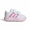 adidas Baby Girl's Grand Court 2.0 (Toddler) White/Bliss Pink/Clear Pink 9.5 Toddler M