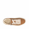 Taos Z Soul Women's Sneaker - Stylish Platform Sneaker with Removable Footbed, Arch Support, Premium Cushioning, Lace-Up Adjustability, and Easy Access Zipper Golden Tan/Tan Distressed 6 (M) US