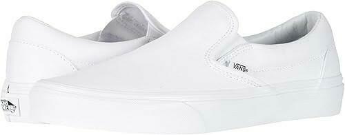 Vans Slip On Unisex Sneakers, True White, 6 US Women/4.5 US Men