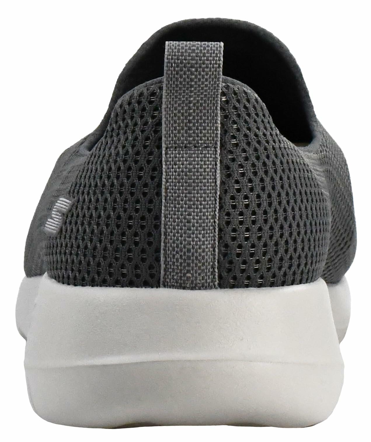 Skechers Men's Go Walk Max-Athletic Air Mesh Slip on Walkking Shoe Sneaker,Charcoal,8.5 M US