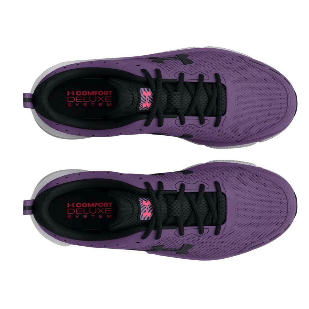 Under Armour Women's Charged Assert 10 D, (500) Retro Purple/Retro Purple/Black, 7.5, US