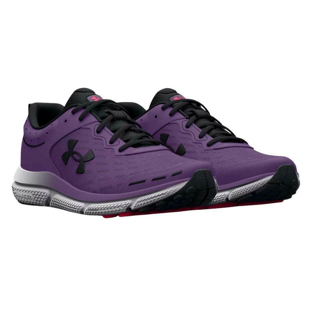 Under Armour Women's Charged Assert 10 D, (500) Retro Purple/Retro Purple/Black, 7.5, US