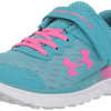 Under Armour Girls' Pre School Assert 10 Alternate Closure, (400) Glacier Blue/Halo Gray/Rebel Pink, 2.5, US