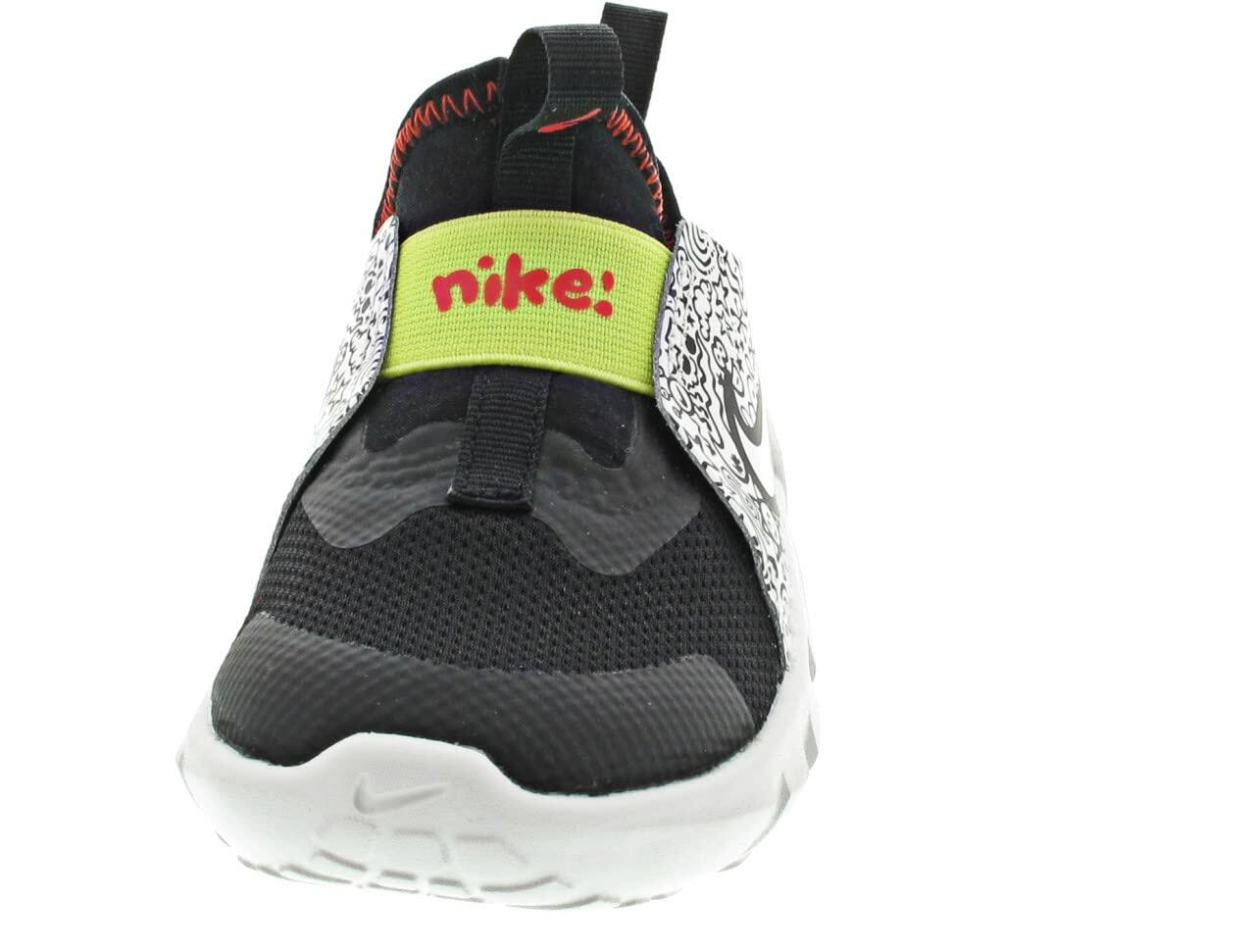 Nike Unisex-Child Flex Runner 2 Running Shoes Black/Summit White-picante Red 6 Toddler