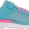 Under Armour Girls' Pre School Assert 10 Alternate Closure, (400) Glacier Blue/Halo Gray/Rebel Pink, 2.5, US