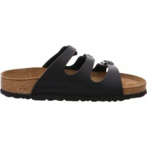 Birkenstock Women's Florida Soft Footbed Birko-Flor Black Sandals - 38 EU