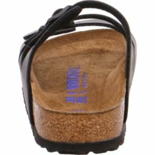 Birkenstock Women's Florida Soft Footbed Birko-Flor Black Sandals - 38 EU
