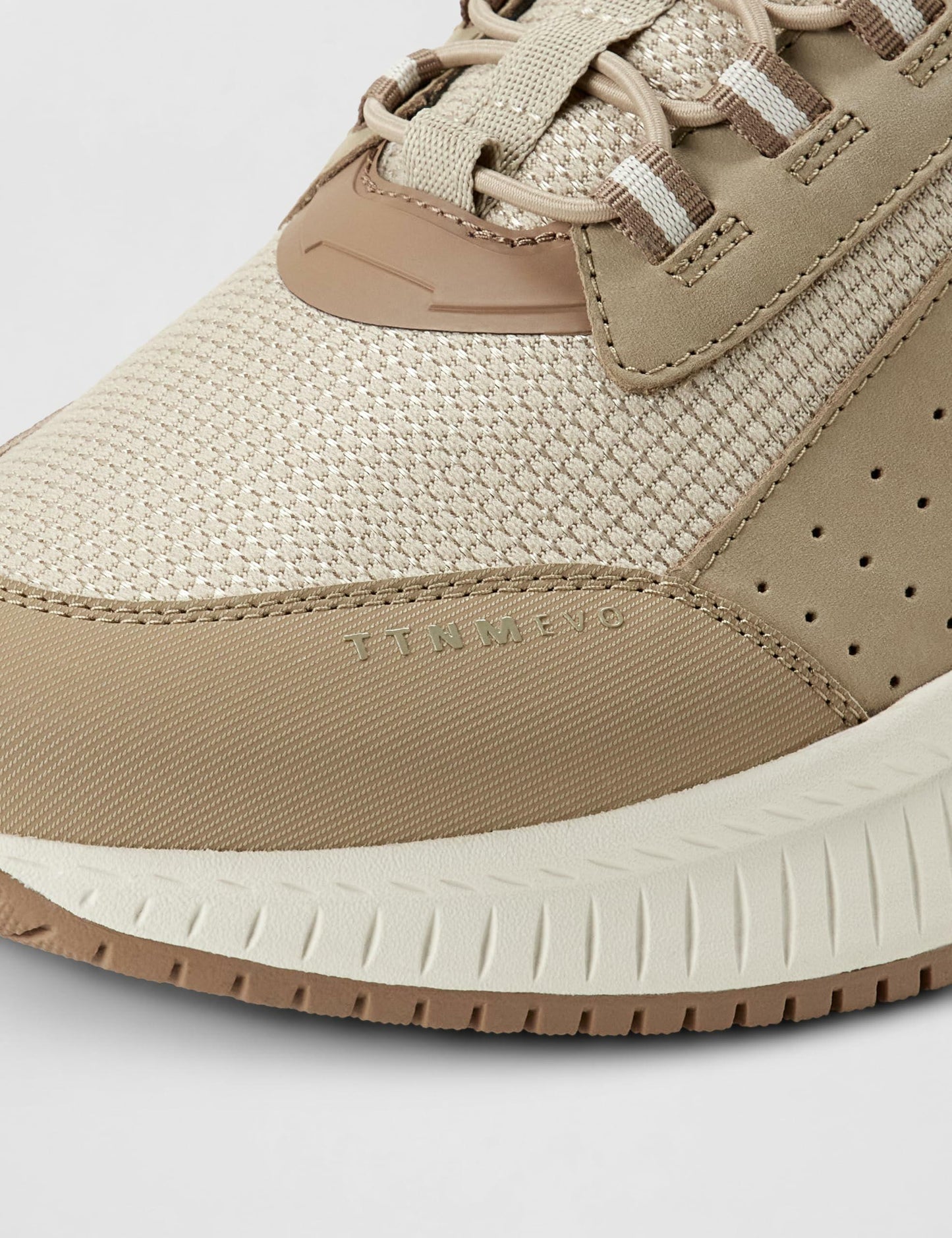BOSS, Modern Knit Structure Running Sneaker, Camel Desert, 9