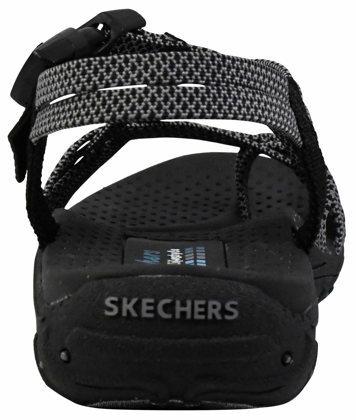 Skechers Women's Reggae - Irie Mon, Black/Grey, 9 M US