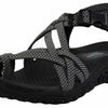 Skechers Women's Reggae - Irie Mon, Black/Grey, 9 M US
