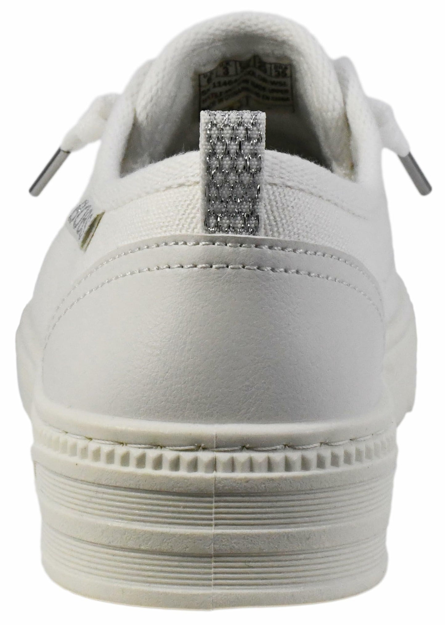 Skechers Women's Bobs Copa Sneaker, White/Silver, 7.5 M US