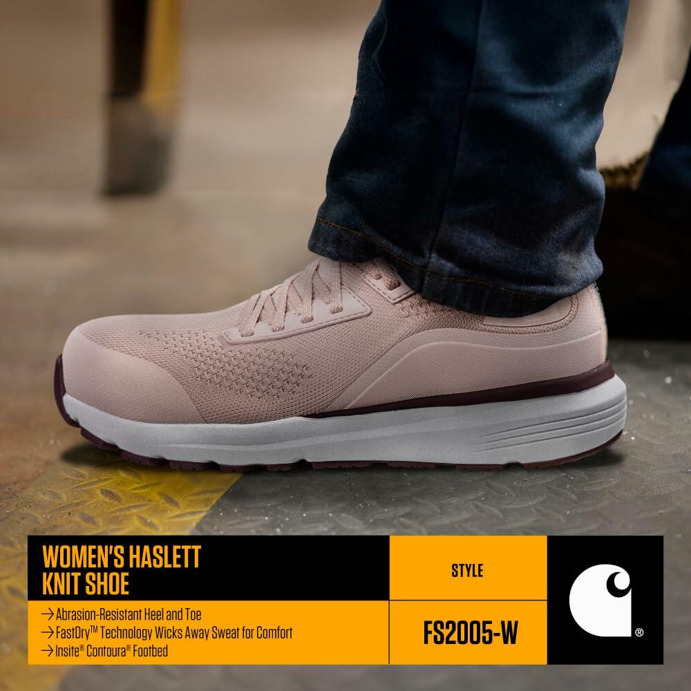 Carhartt Women's Haslett 3-Inch SD Soft Toe Work Sneaker, Light Pink - 11 M