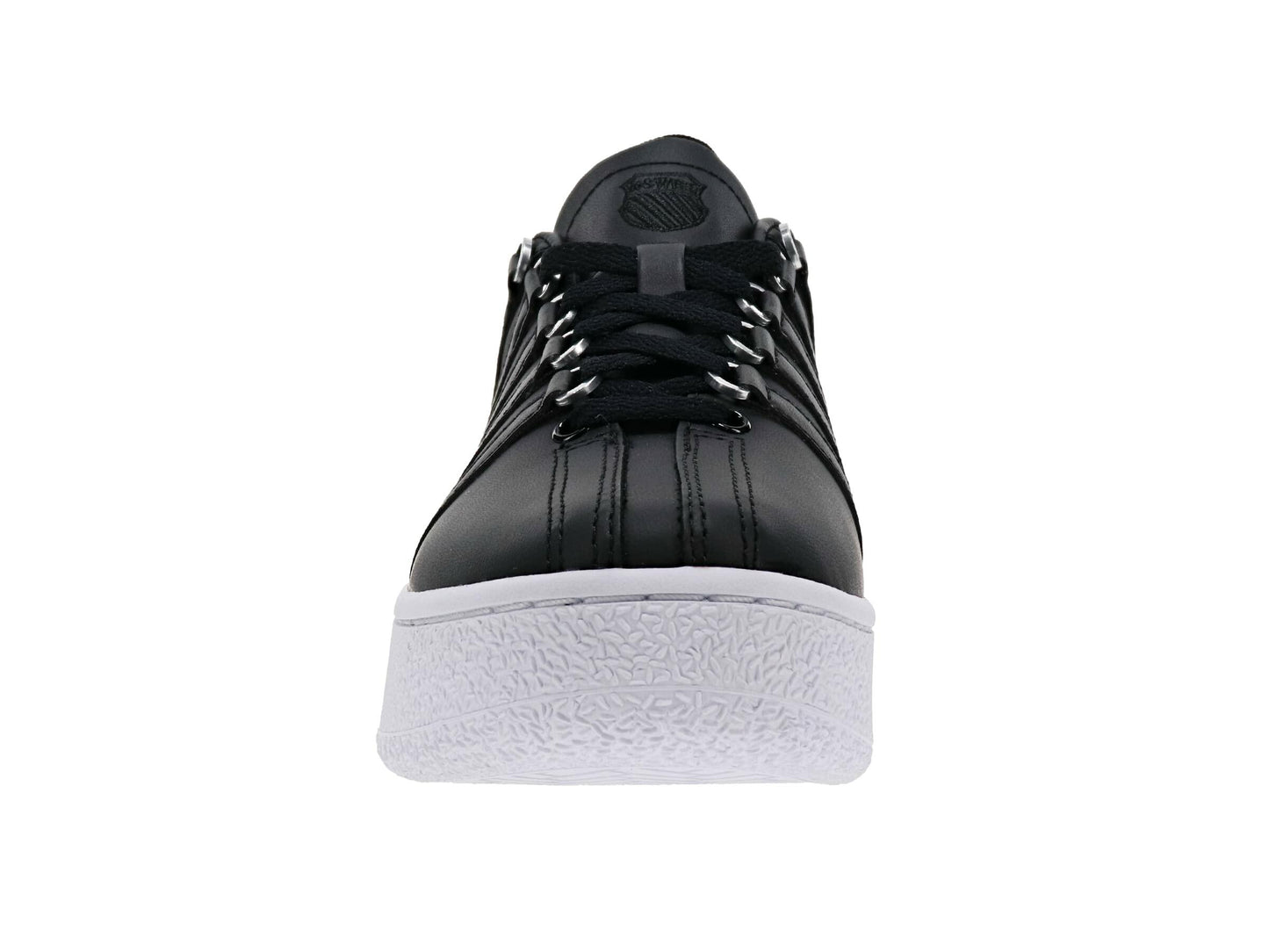 K-Swiss Women's Classic VN Platform Sneaker, Black/White, 8.5 M