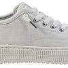 Skechers Women's Bobs Copa Sneaker, White/Silver, 7.5 M US