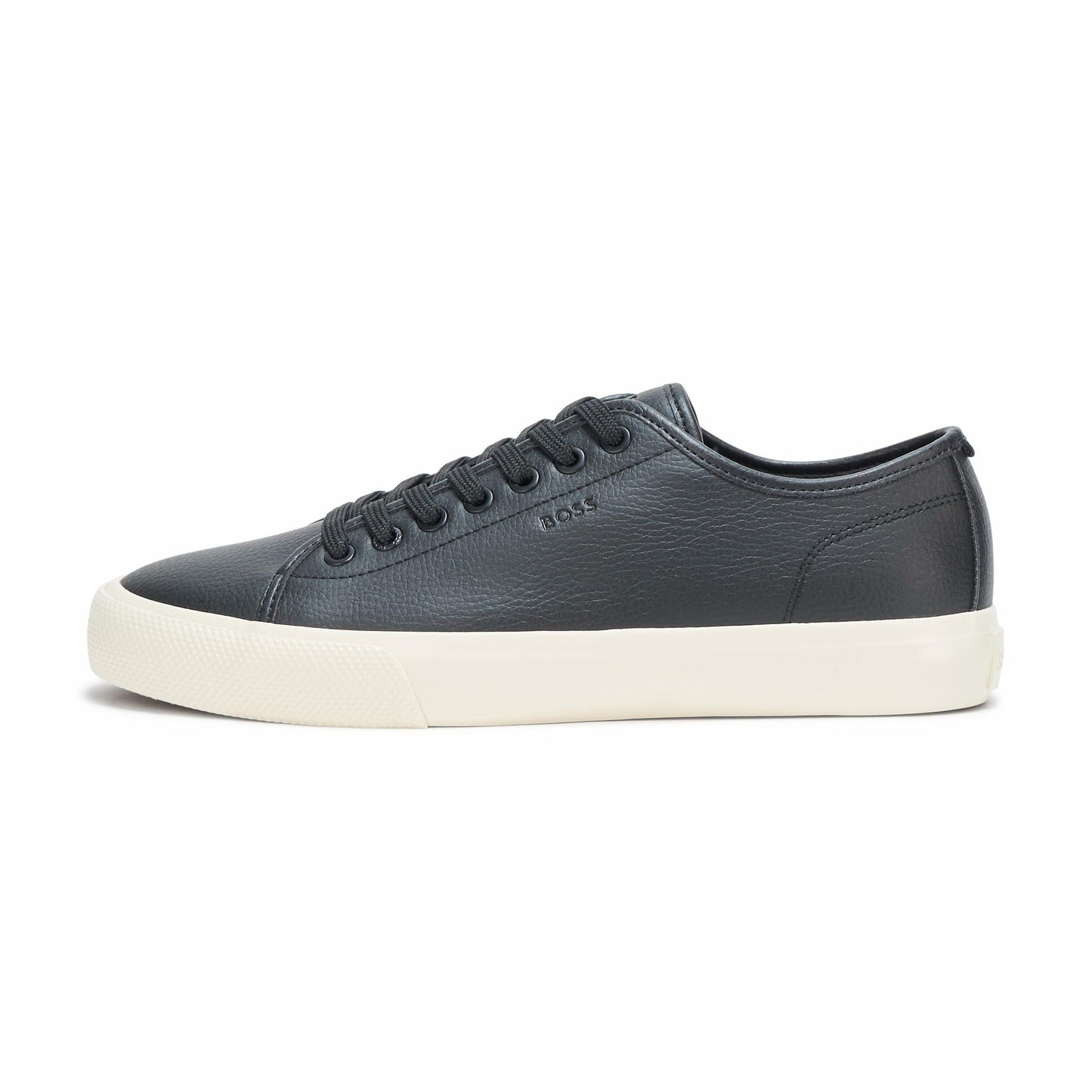 BOSS, Aiden Logo Block Leather Low Top Sneaker, Joshua Tree, 8