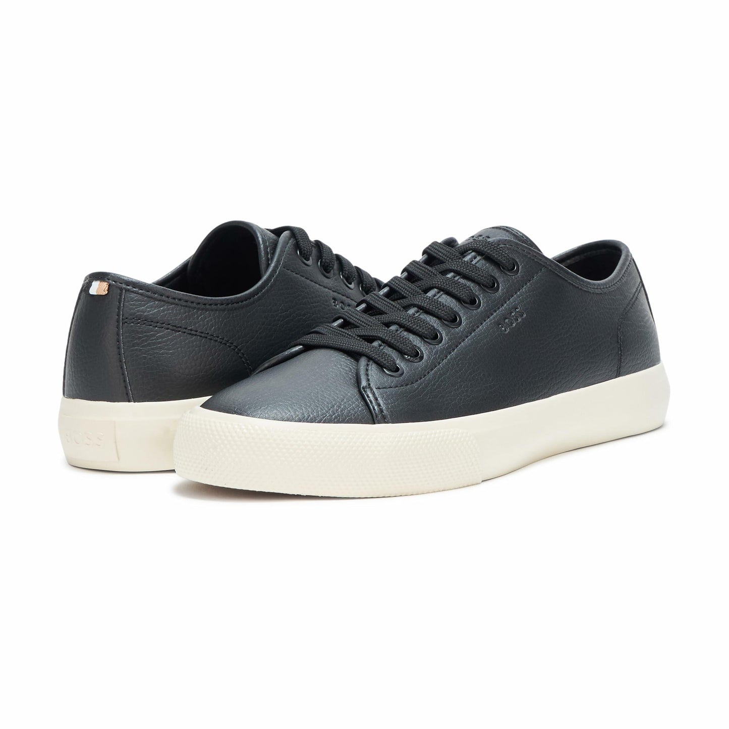 BOSS, Aiden Logo Block Leather Low Top Sneaker, Joshua Tree, 8