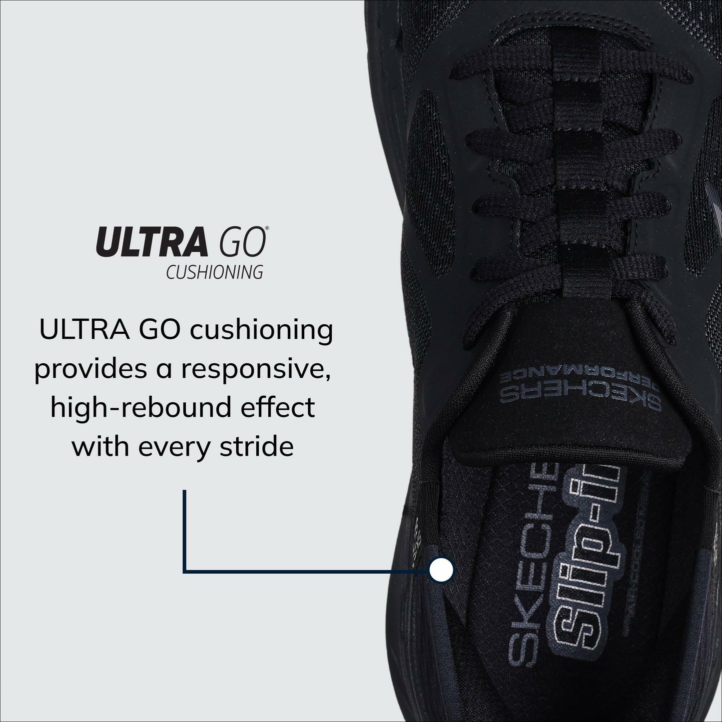 Skechers Men's Max Cushioning Slip-ins - Athletic Workout Running Walking Shoes with Memory Foam, Black, 10 X-Wide