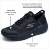 Skechers Men's Max Cushioning Slip-ins - Athletic Workout Running Walking Shoes with Memory Foam, Black, 10 X-Wide