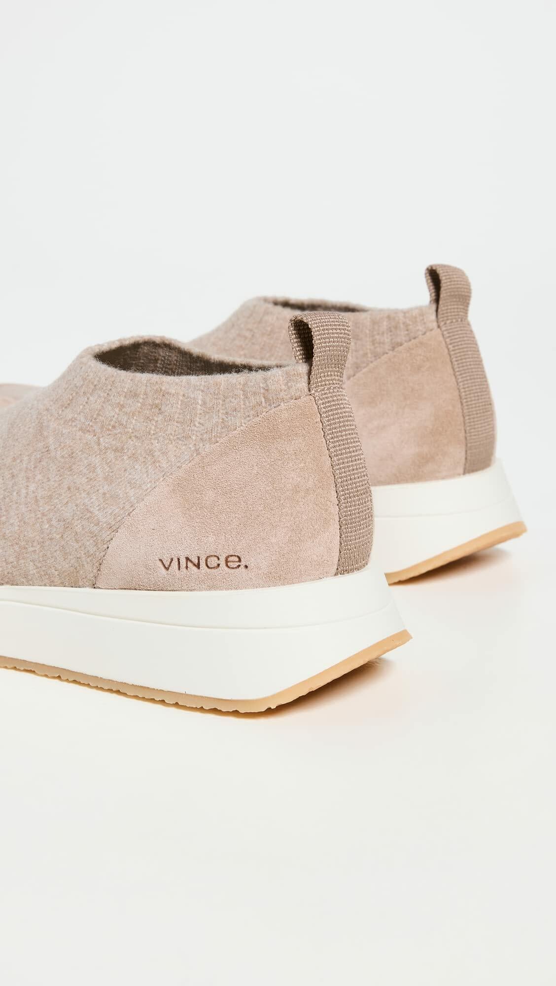 Vince Women's Oraya Slip On Sneakers, Sand Dune, Brown, 9 Medium US