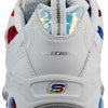 SKECHERS D'Lites - Summer Fiesta White Multi 11 C - Wide
