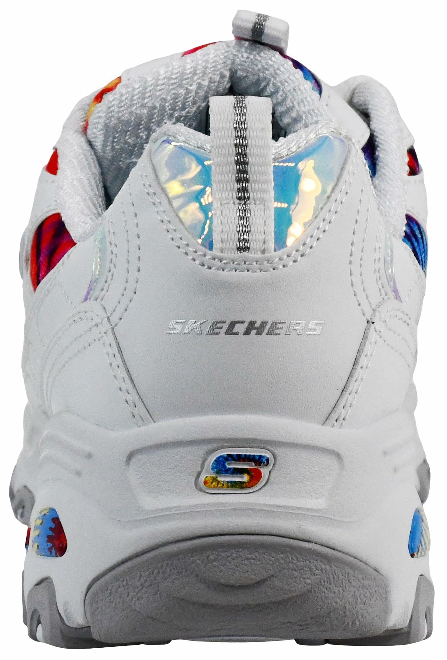 SKECHERS D'Lites - Summer Fiesta White Multi 11 C - Wide