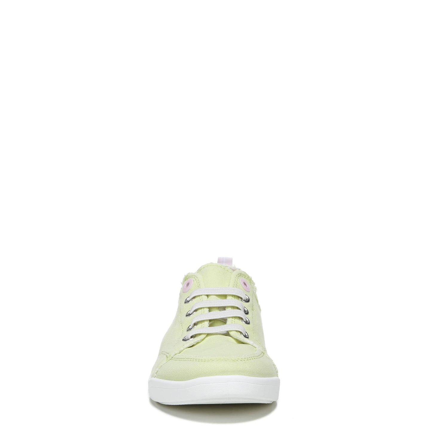 Vionic Beach Pismo Casual Women’s Fashion Sneakers-Sustainable Shoes That Include Three-Zone Comfort with Orthotic Insole Arch Support, Pale Lime Canvas 6 Wide
