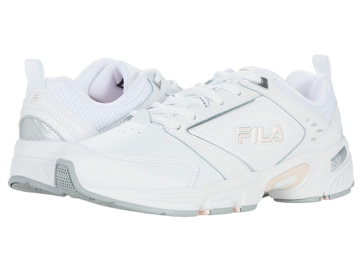 Fila Memory Decimus 8 White/Pink Dogwood/Metallic Silver 7.5 B (M)