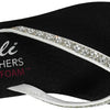 Skechers Women's Meditation-Perfect 10 Thong Sandal White/Black 10