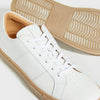 GREATS Men's Royale Sneakers, White Gum, 9.5 Medium US
