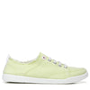 Vionic Beach Pismo Casual Women’s Fashion Sneakers-Sustainable Shoes That Include Three-Zone Comfort with Orthotic Insole Arch Support, Pale Lime Canvas 6 Wide