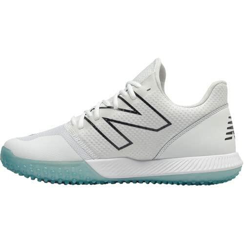 New Balance Men's FuelCell 4040 V6 Turf Baseball Shoe, White/Black, 16 M US