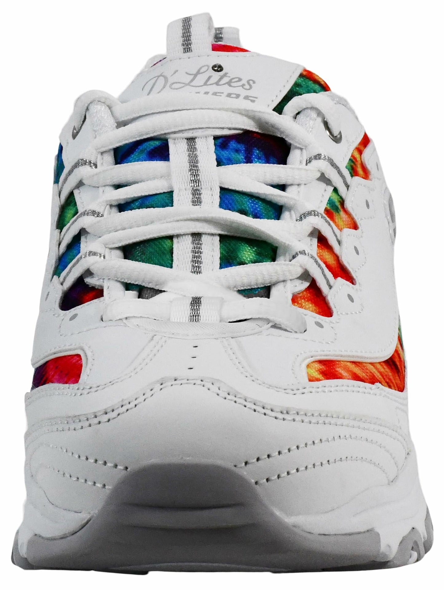 SKECHERS D'Lites - Summer Fiesta White Multi 11 C - Wide