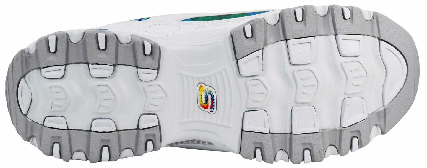 SKECHERS D'Lites - Summer Fiesta White Multi 11 C - Wide