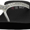 Skechers Women's Meditation-Perfect 10 Thong Sandal White/Black 10