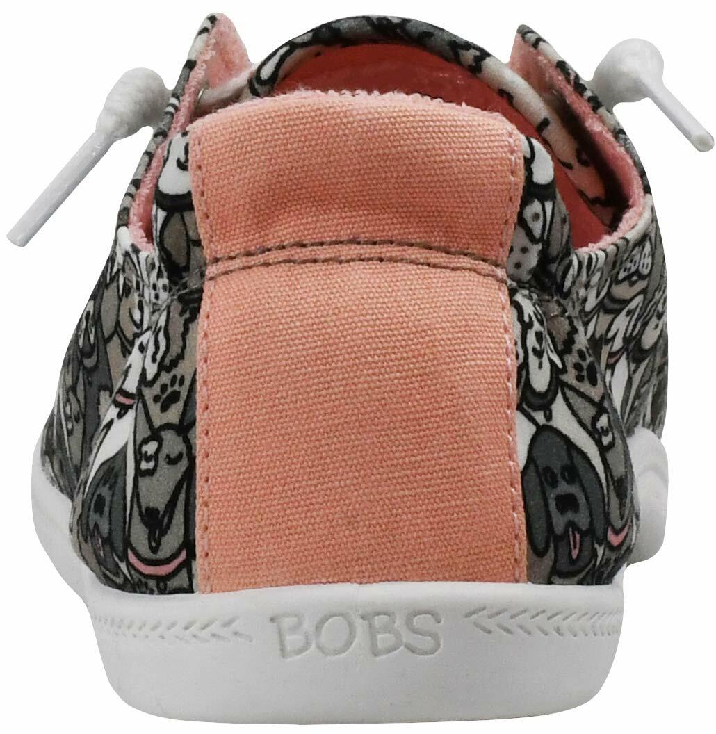 Skechers BOBS Women's Beach Bingo-Woof Pack Sneaker, Taupe/Multi, 8.5 M US