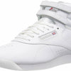 Reebok Freestyle Hi High Top White/Silver 1 8.5 B (M)
