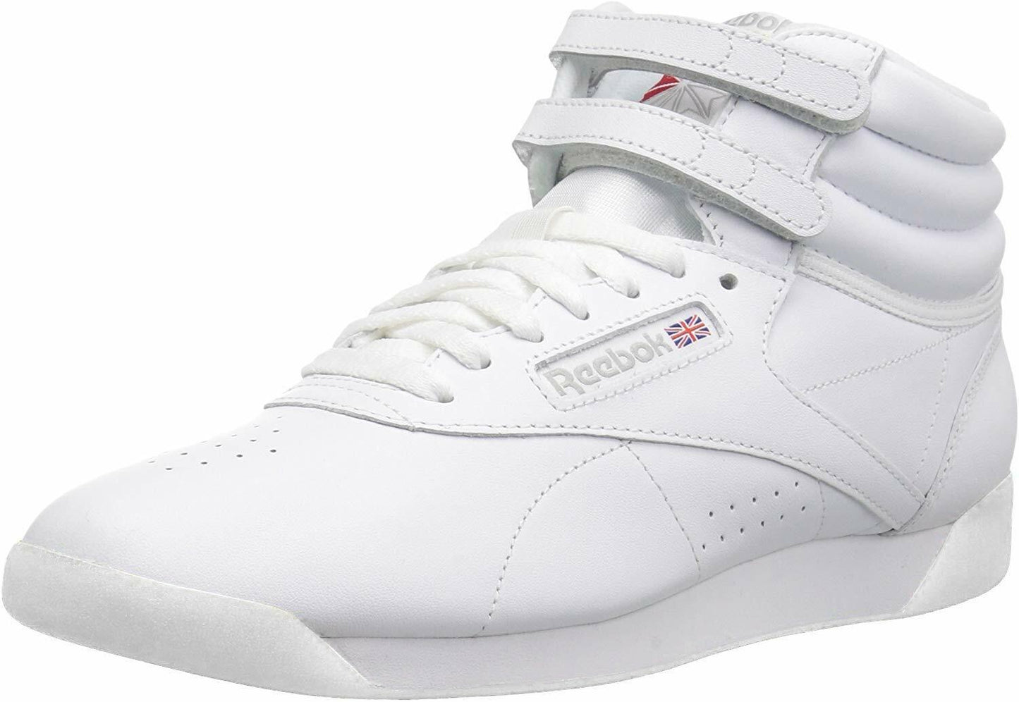 Reebok Freestyle Hi High Top White/Silver 1 8.5 B (M)
