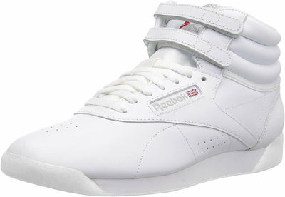 Reebok Freestyle Hi High Top White/Silver 1 8.5 B (M)
