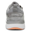 Vionic Women's Delmar Remi Lace-Up Fashion Sneakers- Supportive Walking Shoes That Include Three-Zone Comfort with Orthotic Insole Arch Support, Sneakers for Women Slate Grey 8.5 Medium US
