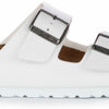 BIRKENSTOCK Unisex Slides, White, 9