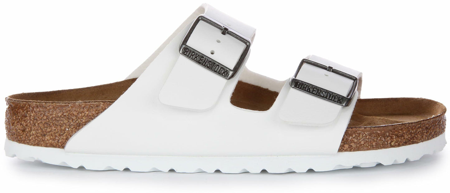 BIRKENSTOCK Unisex Slides, White, 9