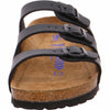 Birkenstock Women's Florida Soft Footbed Birko-Flor Black Sandals - 38 EU