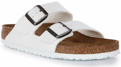 BIRKENSTOCK Unisex Slides, White, 9