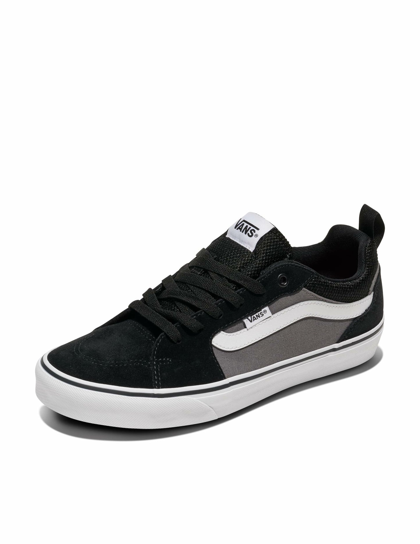 Vans Men's Filmore Shoe | Low-Top Fashion Sneakers, Footwear for Work, Walking & Casual Wear, Black/Pewter, 10