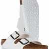 BIRKENSTOCK Unisex Slides, White, 9