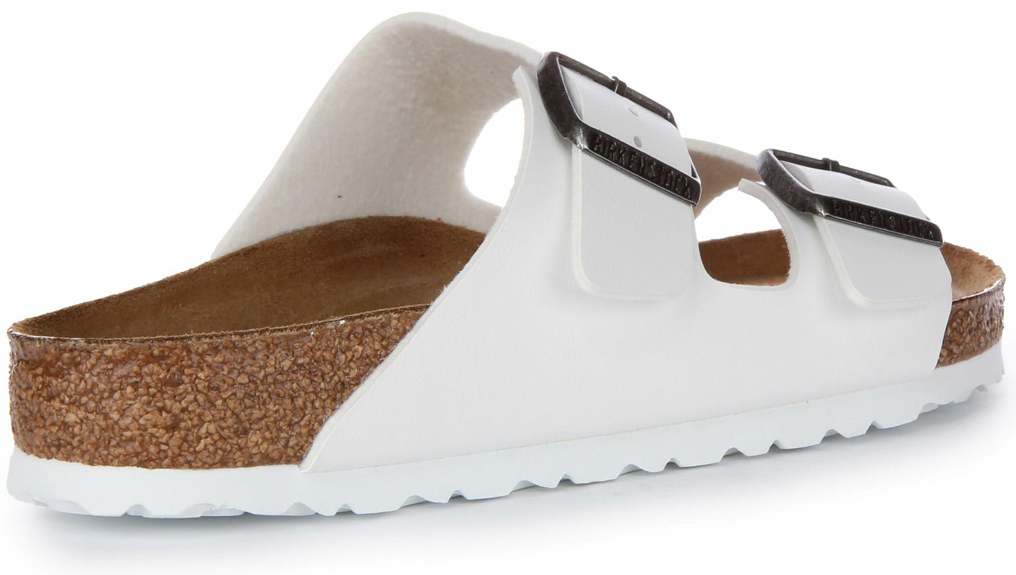 BIRKENSTOCK Unisex Slides, White, 9