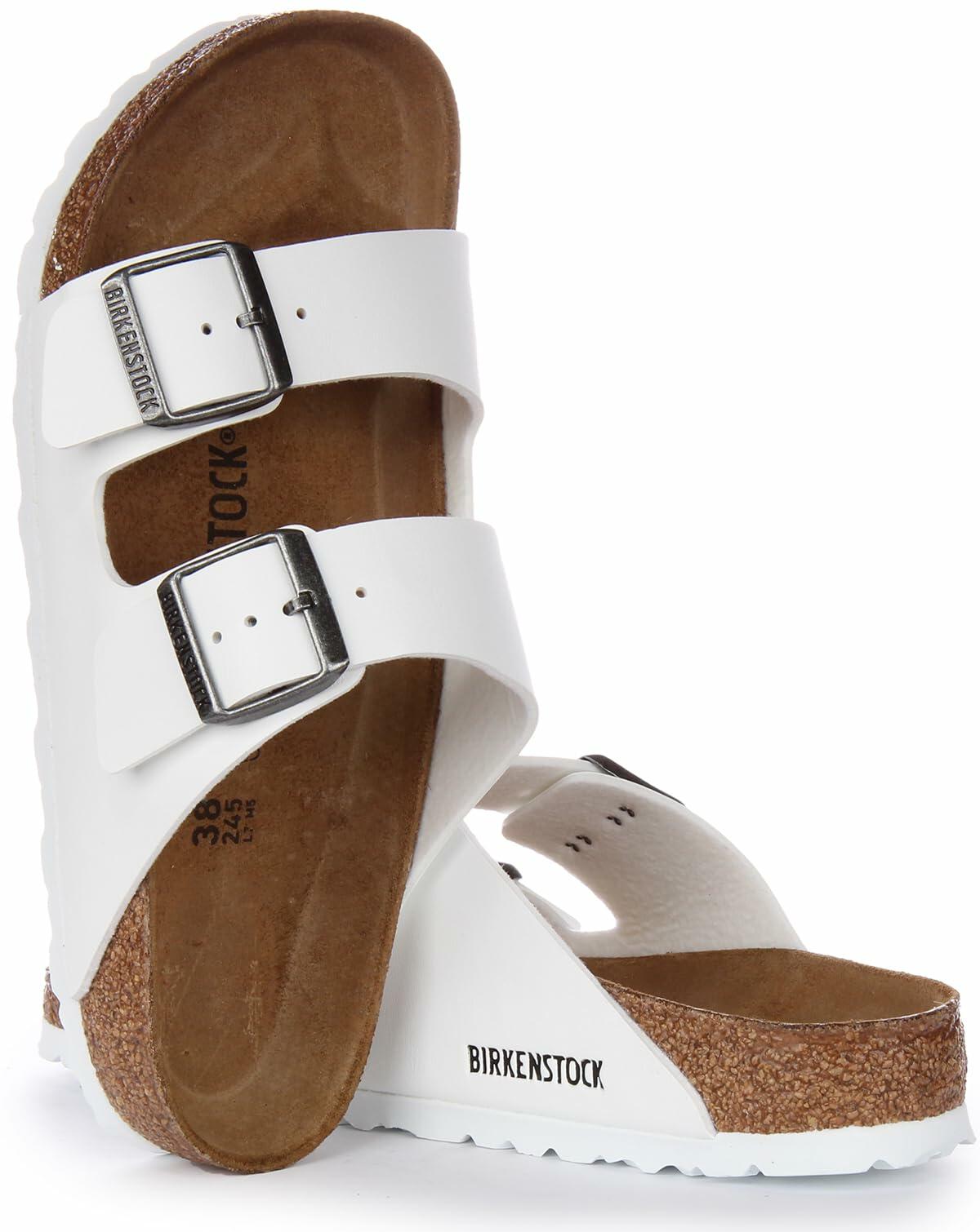 BIRKENSTOCK Unisex Slides, White, 9